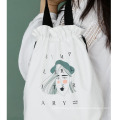 New arrival insulation waterproof lunch bag cotton canvas picnic bag drawstring tote bag